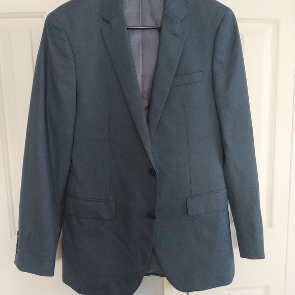 Beverly Hills Polo Club Classic Two Button Blue Blazer 37R - Picture 3 of 14